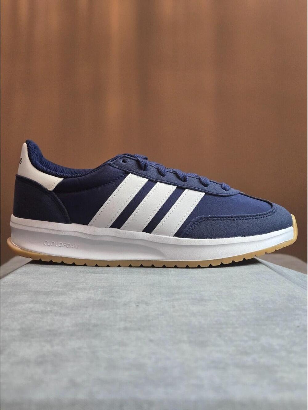adidas Run 70s 2.0 Dark Blue White Size 5Y / 6W - JI2267